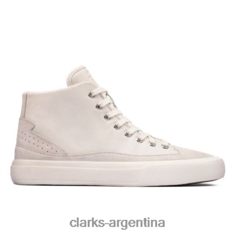 Clarks unisexo 2FZPZ4093 aceley zip hi clarks cuero blanco cuero blanco