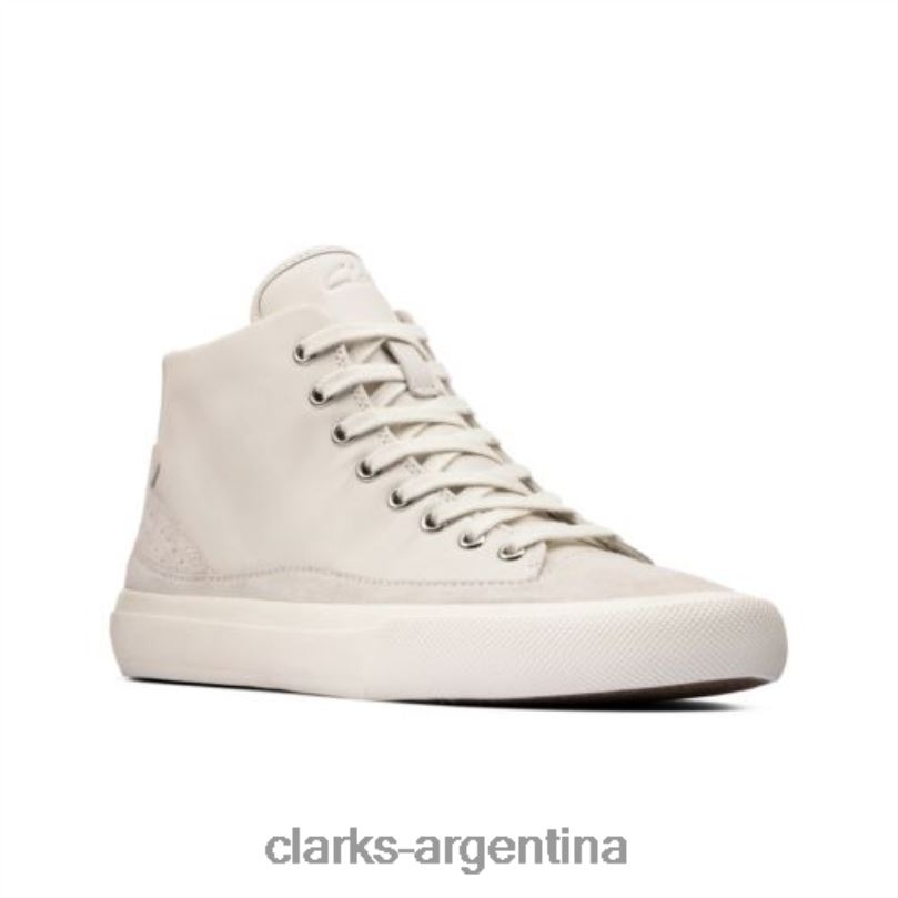 Clarks unisexo 2FZPZ4093 aceley zip hi clarks cuero blanco cuero blanco