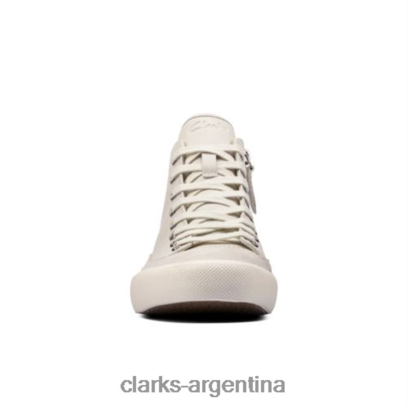 Clarks unisexo 2FZPZ4093 aceley zip hi clarks cuero blanco cuero blanco