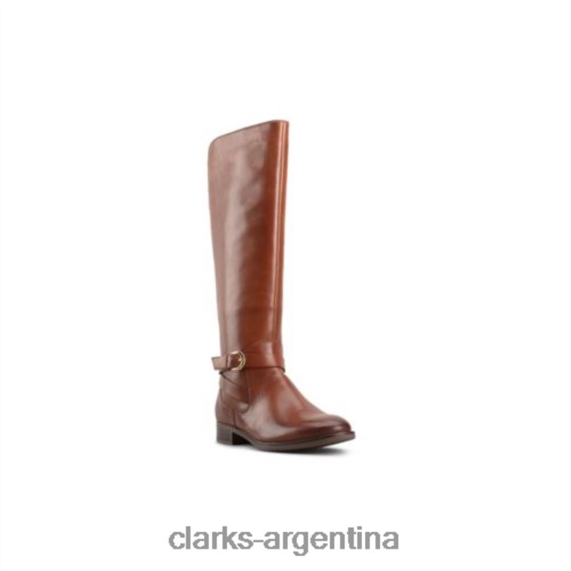Clarks unisexo 2FZPZ4096 clarks de cuero tostado oscuro hamble high cuero bronceado oscuro