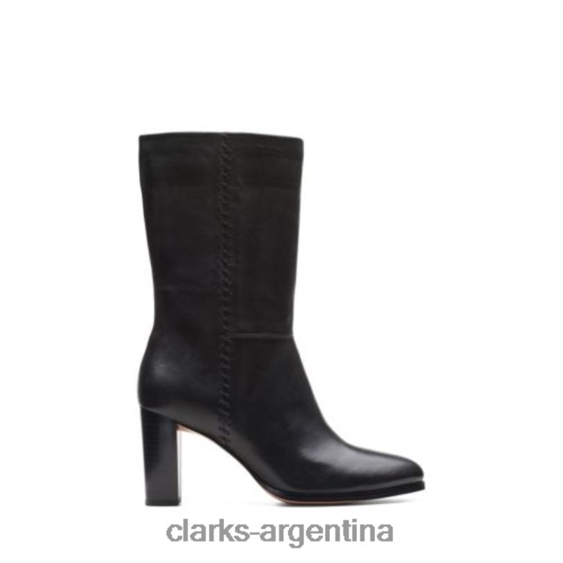 Clarks unisexo 2FZPZ4099 clarks karamo mid cuero negro cuero negro