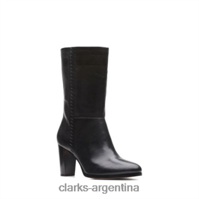 Clarks unisexo 2FZPZ4099 clarks karamo mid cuero negro cuero negro