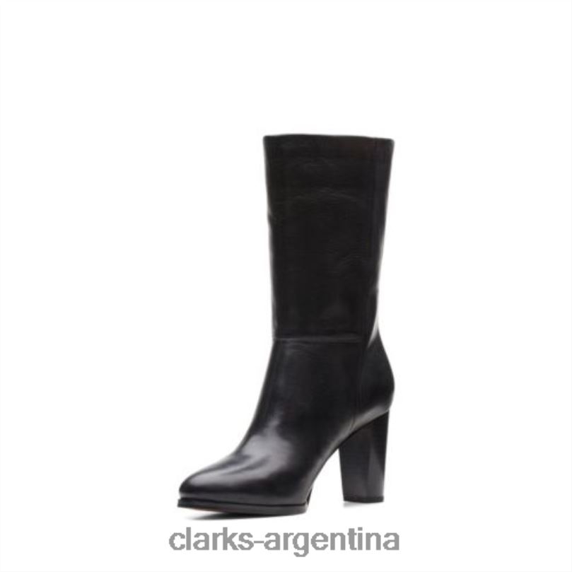 Clarks unisexo 2FZPZ4099 clarks karamo mid cuero negro cuero negro