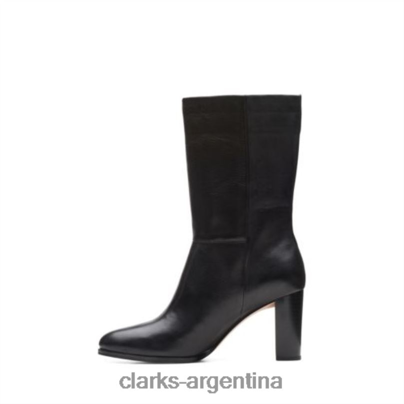 Clarks unisexo 2FZPZ4099 clarks karamo mid cuero negro cuero negro
