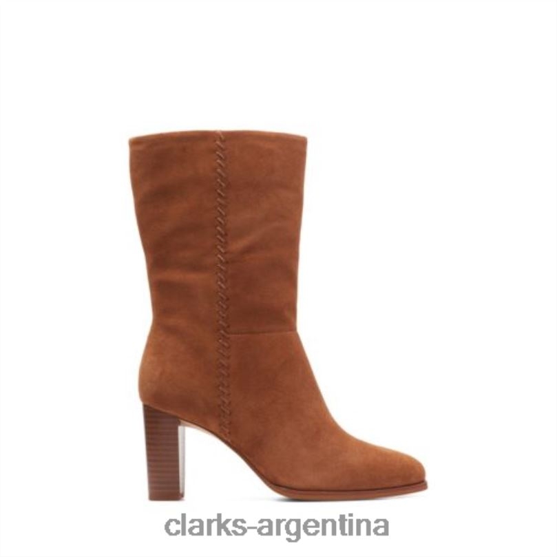 Clarks unisexo 2FZPZ4101 karamo mid clarks ante marrón oscuro gamuza bronceada oscura