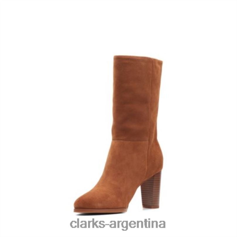 Clarks unisexo 2FZPZ4101 karamo mid clarks ante marrón oscuro gamuza bronceada oscura