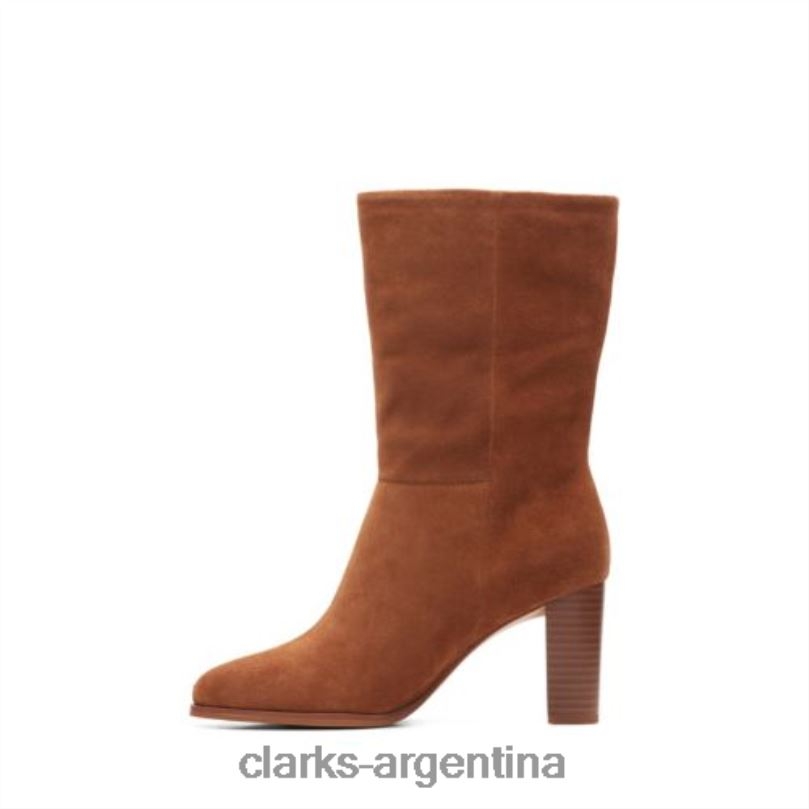 Clarks unisexo 2FZPZ4101 karamo mid clarks ante marrón oscuro gamuza bronceada oscura
