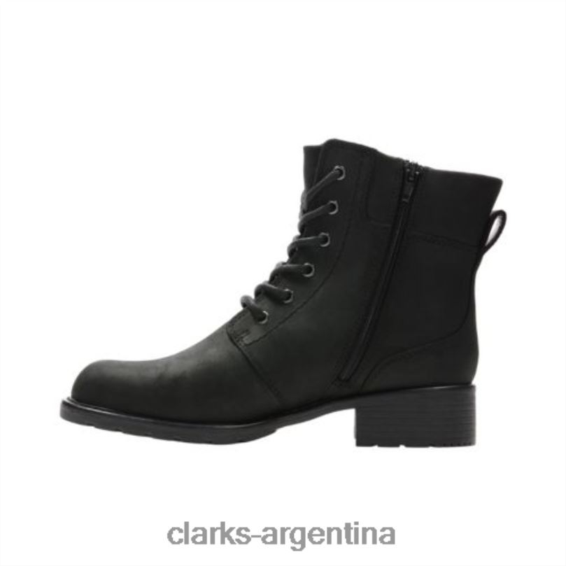 Clarks unisexo 2FZPZ4112 Clarks de cuero negro Orinoco Spice cuero negro