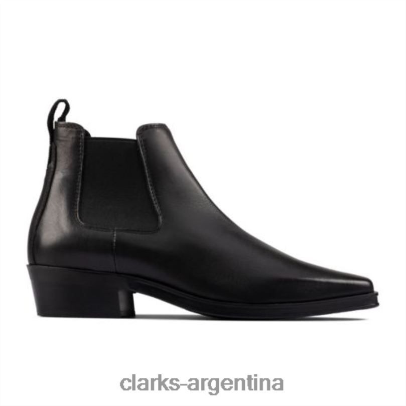 Clarks unisexo 2FZPZ4120 top clarks alcina de cuero negro cuero negro