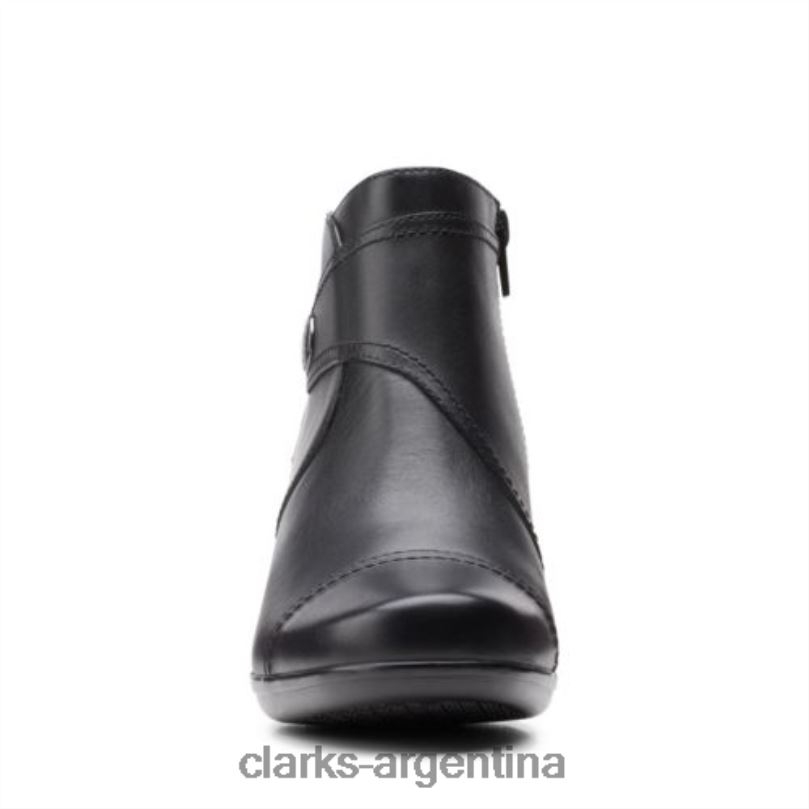Clarks unisexo 2FZPZ4122 clarks emily calle cuero negro cuero negro