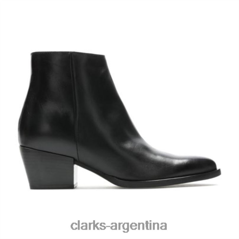 Clarks unisexo 2FZPZ4129 clarks cuero negro isabella2 cremallera cuero negro