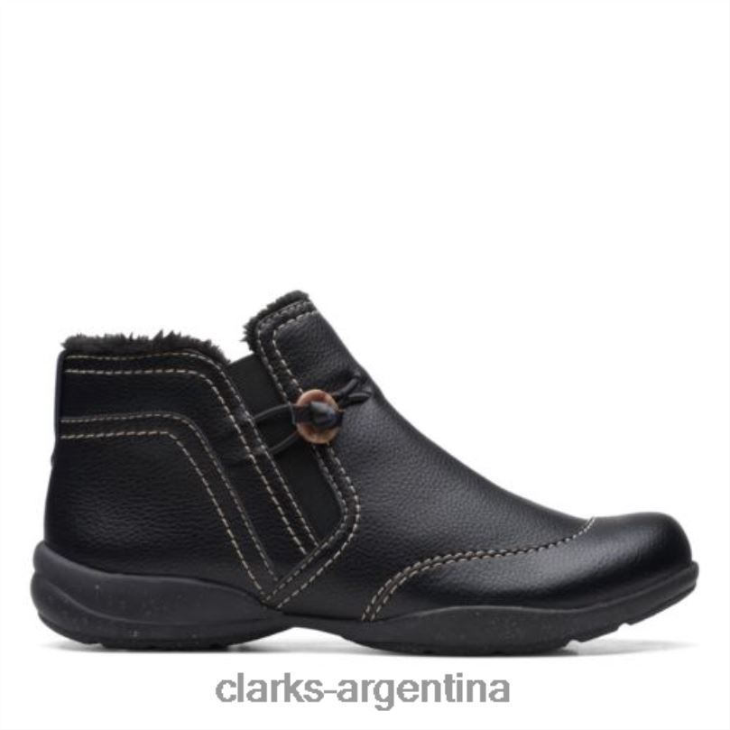Clarks unisexo 2FZPZ4152 clarks de cuero negro rosevilleaster cuero negro