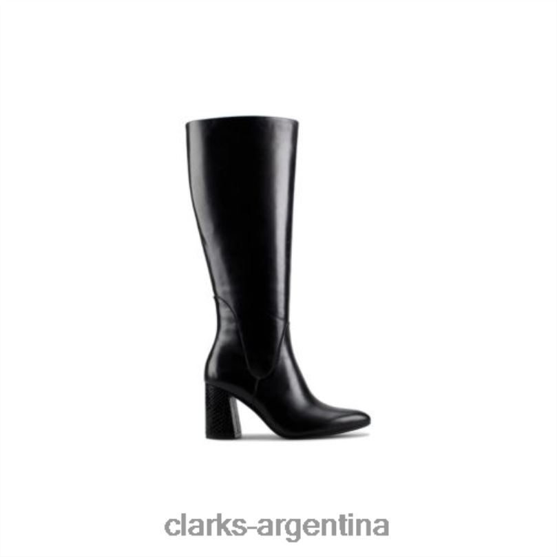 Clarks unisexo 2FZPZ4203 Clarks laina85 hi cuero combinado negro cuero combinado negro