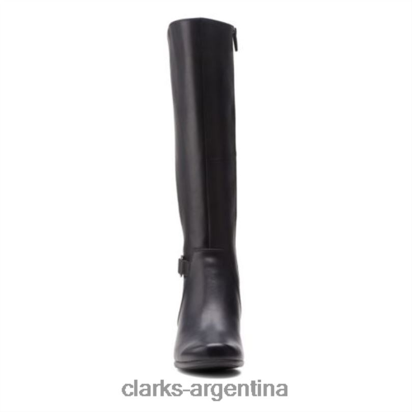 Clarks unisexo 2FZPZ4211 clarks de cuero negro un damson hola cuero negro