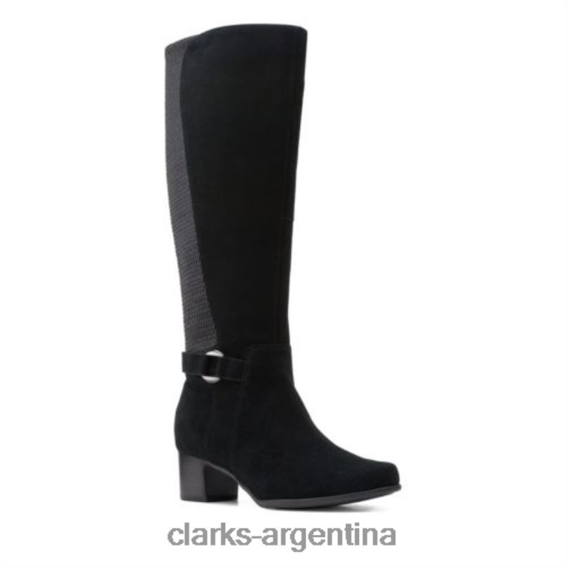 Clarks unisexo 2FZPZ4212 ante negro un damson hi clarks ante negro