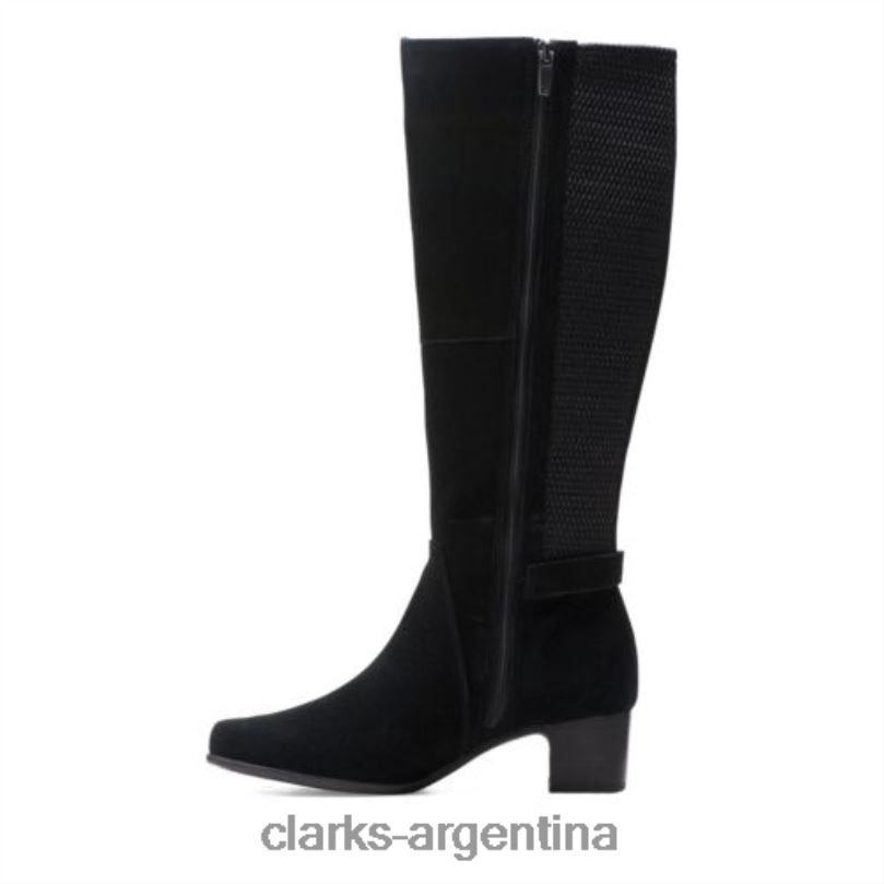 Clarks unisexo 2FZPZ4212 ante negro un damson hi clarks ante negro