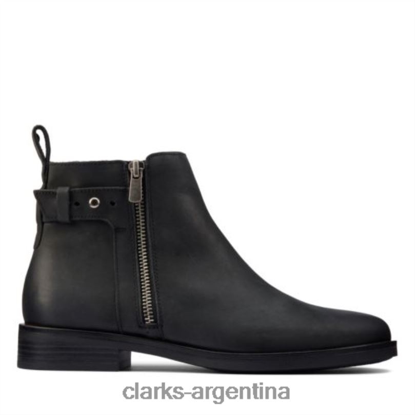 Clarks unisexo 2FZPZ4216 clarks memi lo cuero negro cuero negro