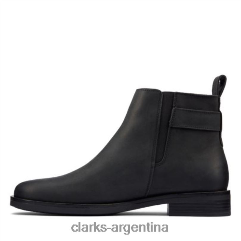 Clarks unisexo 2FZPZ4216 clarks memi lo cuero negro cuero negro