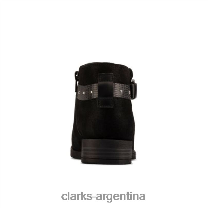 Clarks unisexo 2FZPZ4222 clarks de ante negro demi 2 tonos ante negro