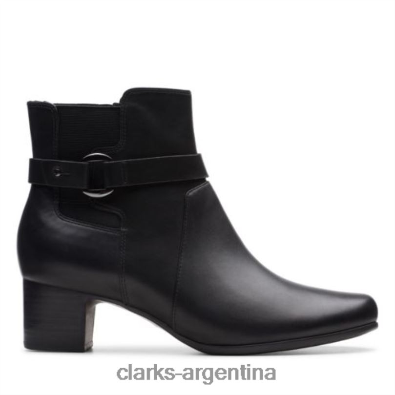 Clarks unisexo 2FZPZ4226 clarks un damson cuero negro medio cuero negro