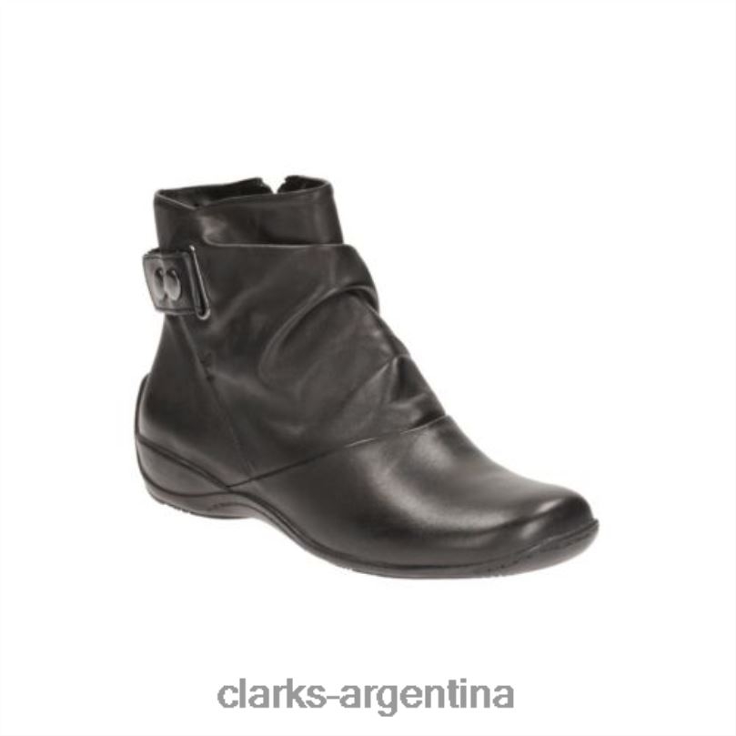 Clarks unisexo 2FZPZ4261 kira cafe clarks cuero negro cuero negro
