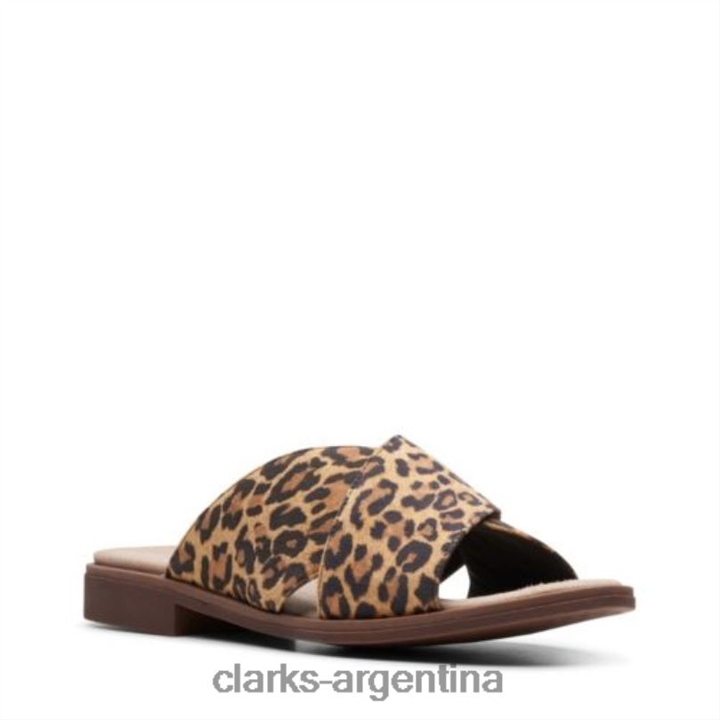 Clarks unisexo 2FZPZ4277 Declan Ivy Clarks ante de leopardo tostado gamuza de leopardo bronceado