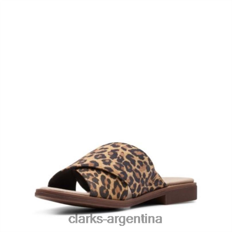 Clarks unisexo 2FZPZ4277 Declan Ivy Clarks ante de leopardo tostado gamuza de leopardo bronceado
