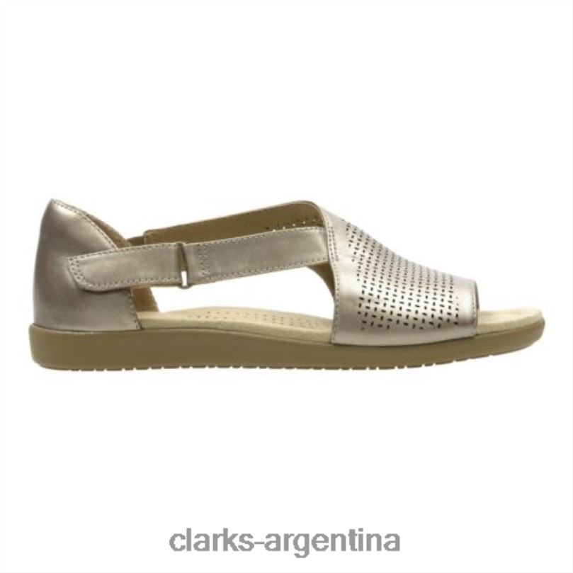 Clarks unisexo 2FZPZ4281 clarks metalizado varix miel metálico