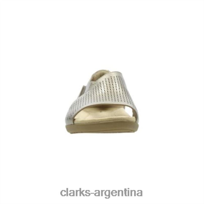 Clarks unisexo 2FZPZ4281 clarks metalizado varix miel metálico