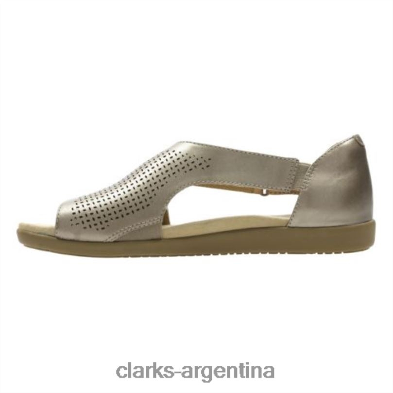 Clarks unisexo 2FZPZ4281 clarks metalizado varix miel metálico