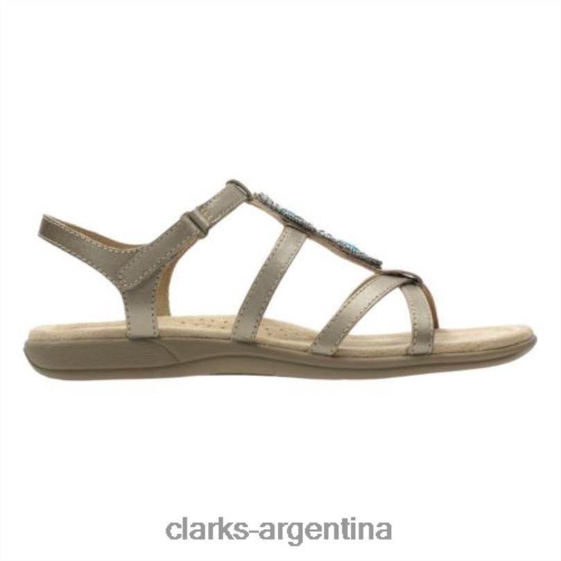 Clarks unisexo 2FZPZ4287 uraster daisy clarks peltre cuero cuero peltre