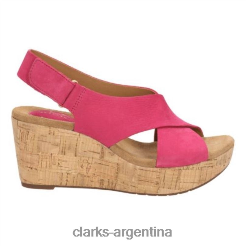Clarks unisexo 2FZPZ4288 clarks cuero fucsia caslynn shae cuero fucsia