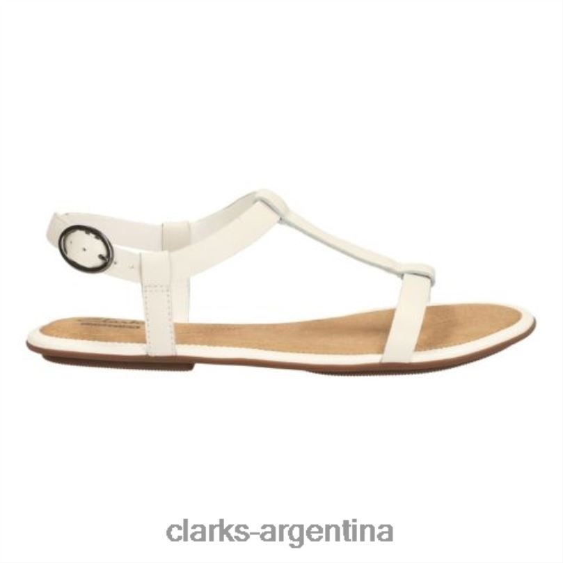 Clarks unisexo 2FZPZ4291 clarks de cuero blanco risi hop cuero blanco
