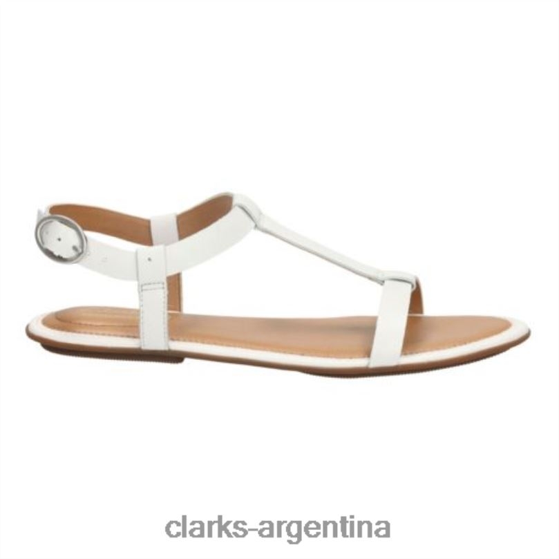 Clarks unisexo 2FZPZ4293 clarks risi hop cuero blanco cuero blanco