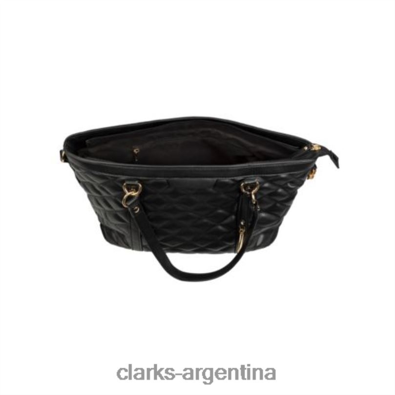 Clarks unisexo 2FZPZ4326 Clarks negros con gema holoptica. negro