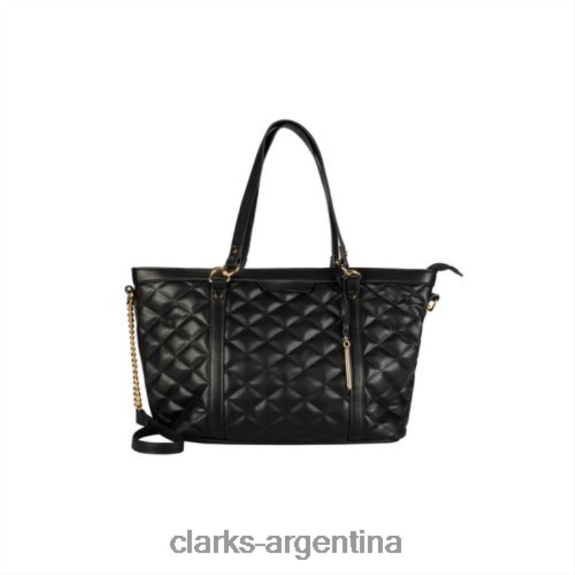 Clarks unisexo 2FZPZ4326 Clarks negros con gema holoptica. negro