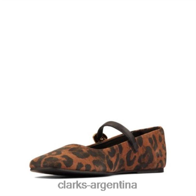 Clarks unisexo 2FZPZ4337 clarks leopardo ante puro tbar ante de leopardo