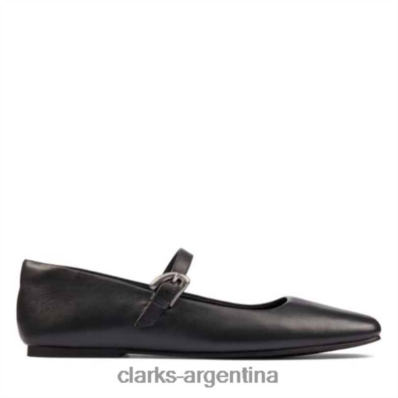 Clarks unisexo 2FZPZ4340 clarks tbar puro cuero negro cuero negro