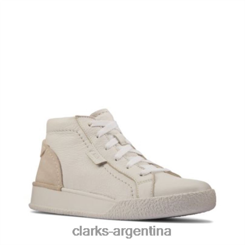 Clarks unisexo 2FZPZ4341 taza artesanal hola clarks cuero blanco cuero blanco