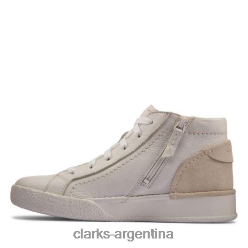 Clarks unisexo 2FZPZ4341 taza artesanal hola clarks cuero blanco cuero blanco