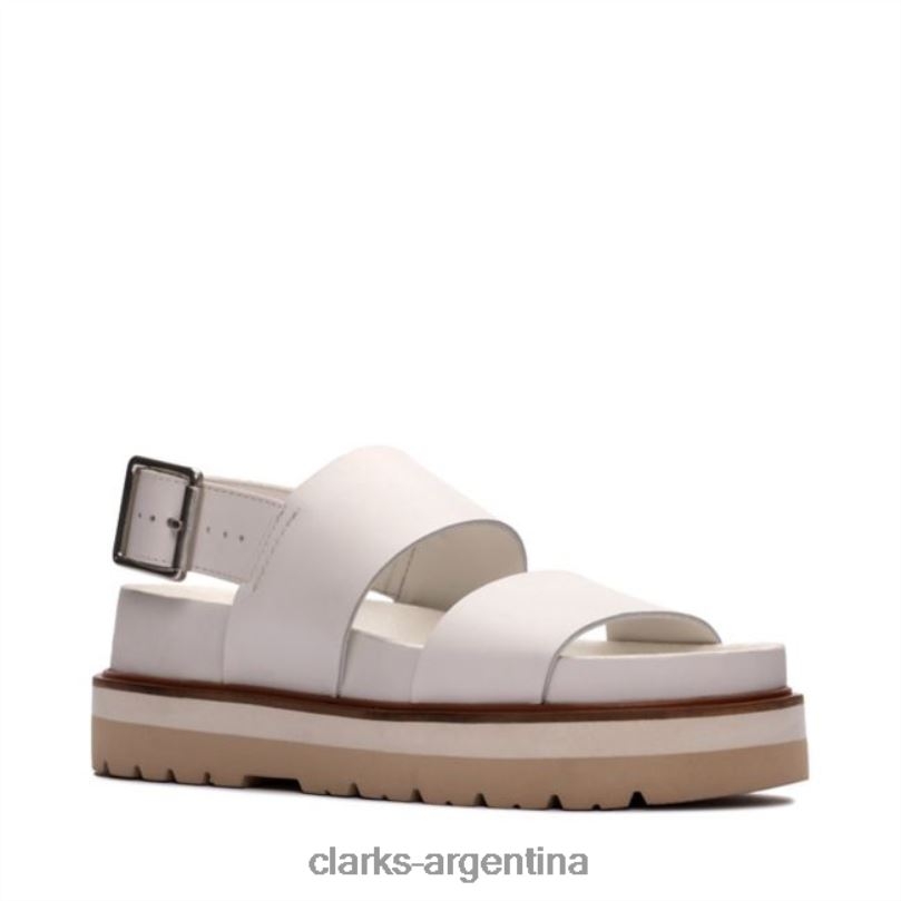 Clarks unisexo 2FZPZ5217 clarks cuero blanco orianna correa cuero blanco cuero blanco