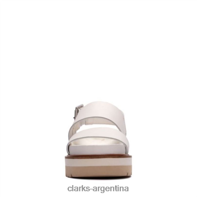 Clarks unisexo 2FZPZ5217 clarks cuero blanco orianna correa cuero blanco cuero blanco