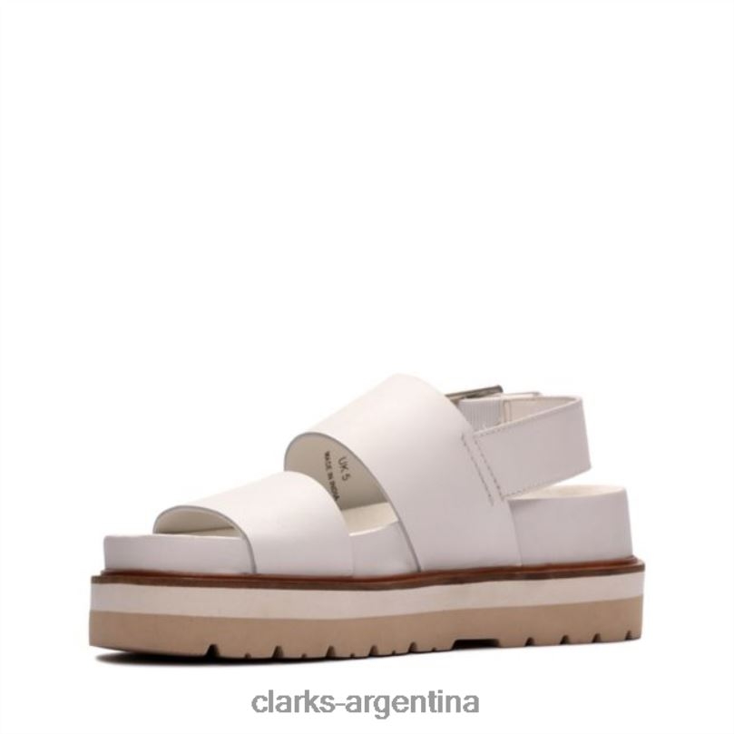 Clarks unisexo 2FZPZ5217 clarks cuero blanco orianna correa cuero blanco cuero blanco