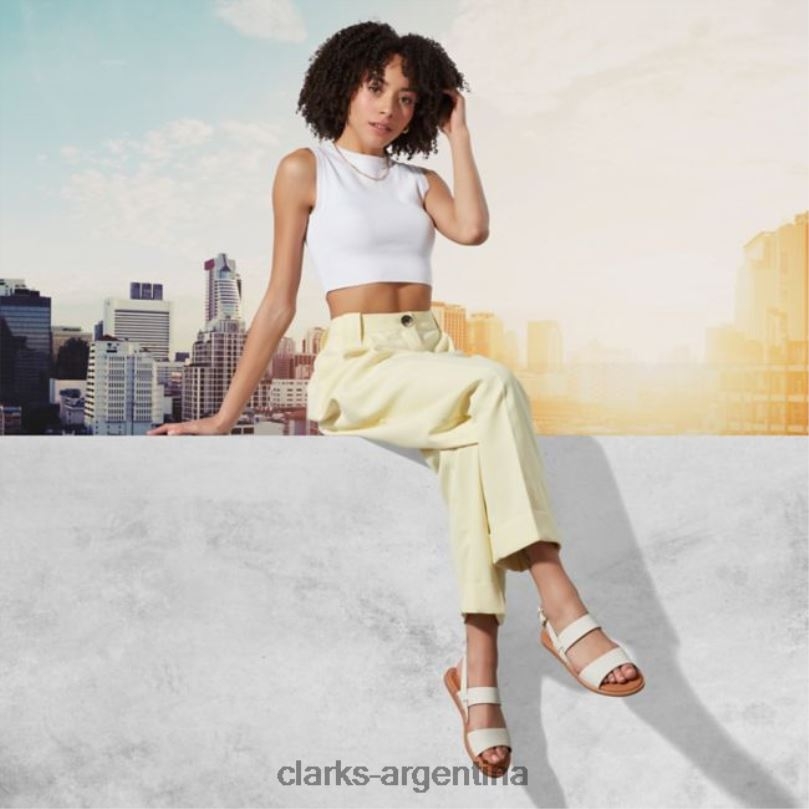 Clarks unisexo 2FZPZ5229 correa karsea blanca clarks blanca blanco