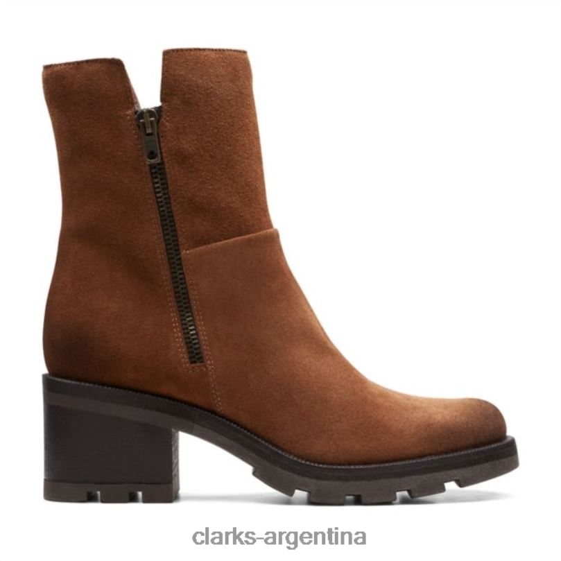 Clarks unisexo 2FZPZ5296 ante coñac clarks odollo zip ante coñac gamuza coñac