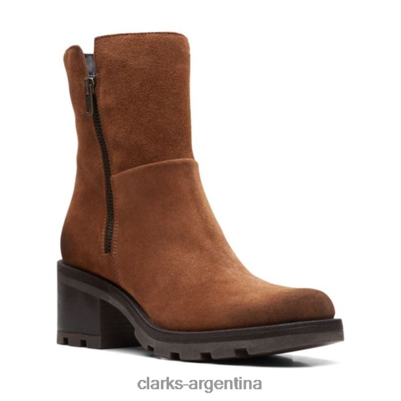 Clarks unisexo 2FZPZ5296 ante coñac clarks odollo zip ante coñac gamuza coñac