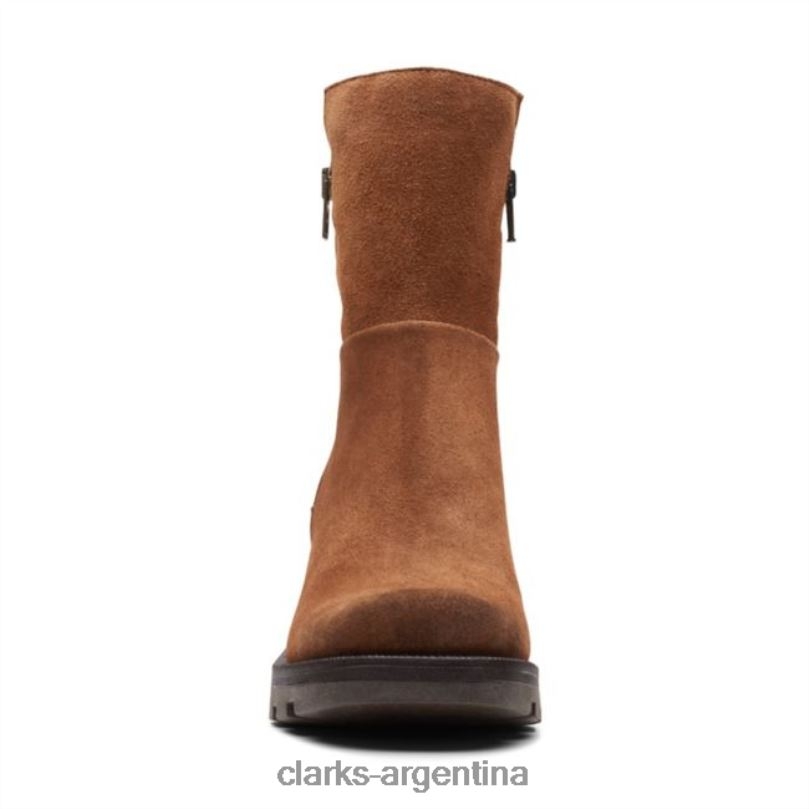 Clarks unisexo 2FZPZ5296 ante coñac clarks odollo zip ante coñac gamuza coñac