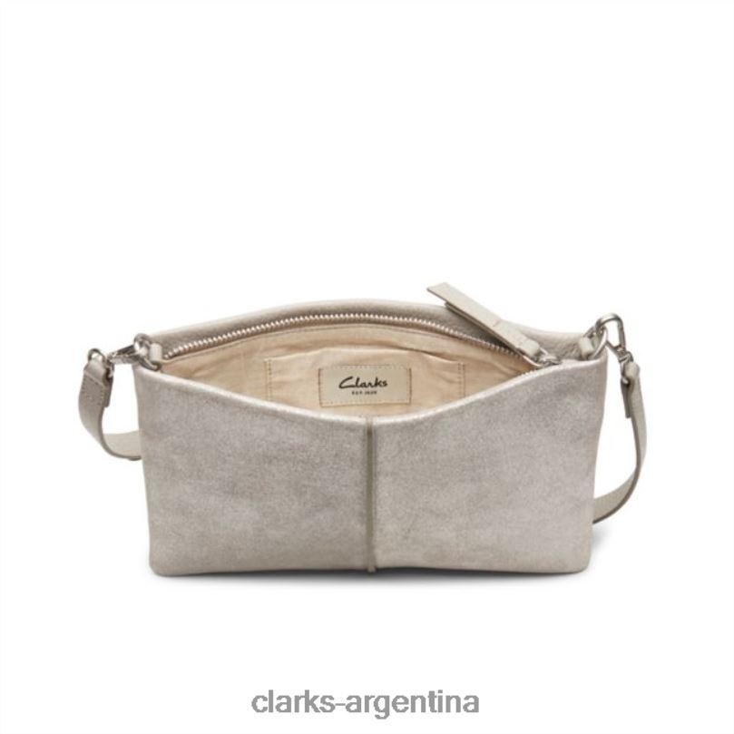 Clarks unisexo 2FZPZ5399 roslyn cross gris metalizado clarks gris metalizado gris metalizado