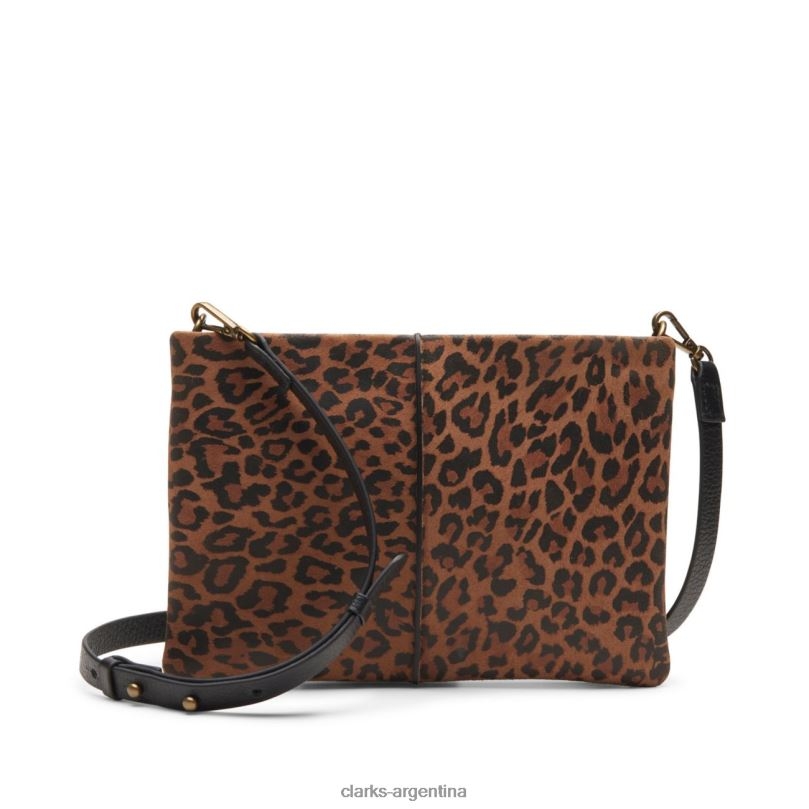 Clarks unisexo 2FZPZ5400 combi estampado de leopardo clarks roslyn cross combi estampado de leopardo combinación con estampado de leopardo
