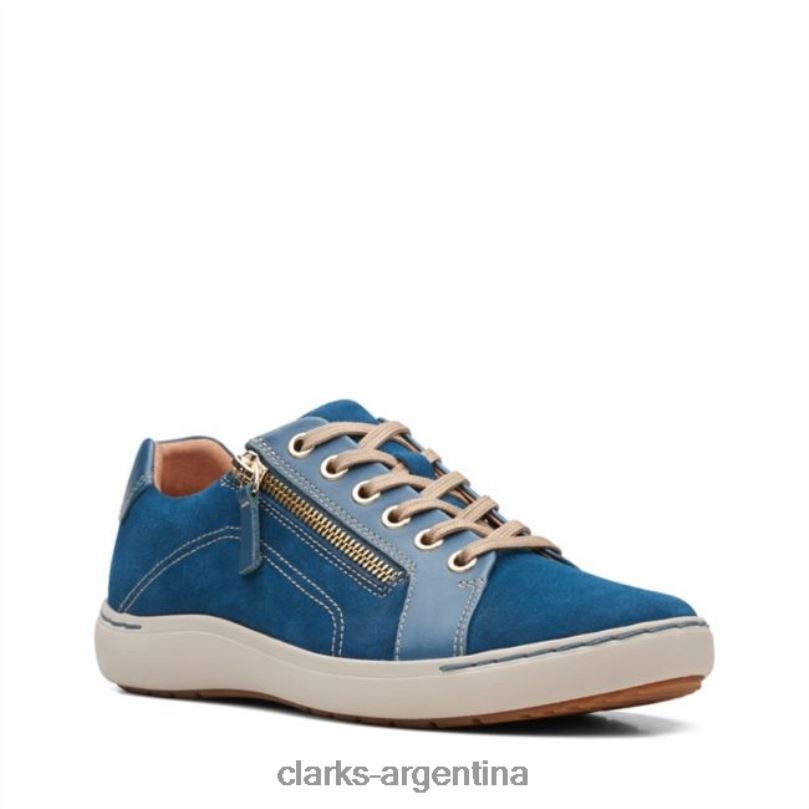 Clarks unisexo 2FZPZ6044 clarks verde azulado nalle lace verde azulado